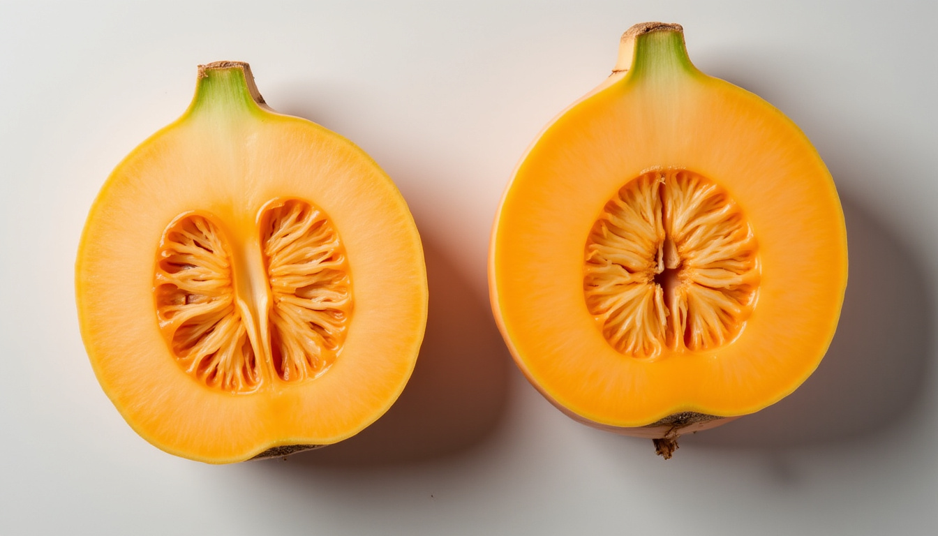 Analyse comparative entre un rutabaga et un navet, mettant en évidence la différence de couleur de chair, de texture et de taille