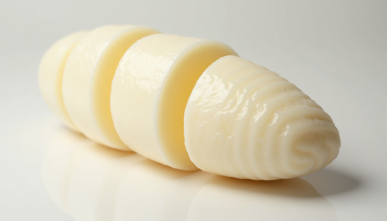 Céleri-boule frais coupé en tranches, montrant sa chair blanche et croquante