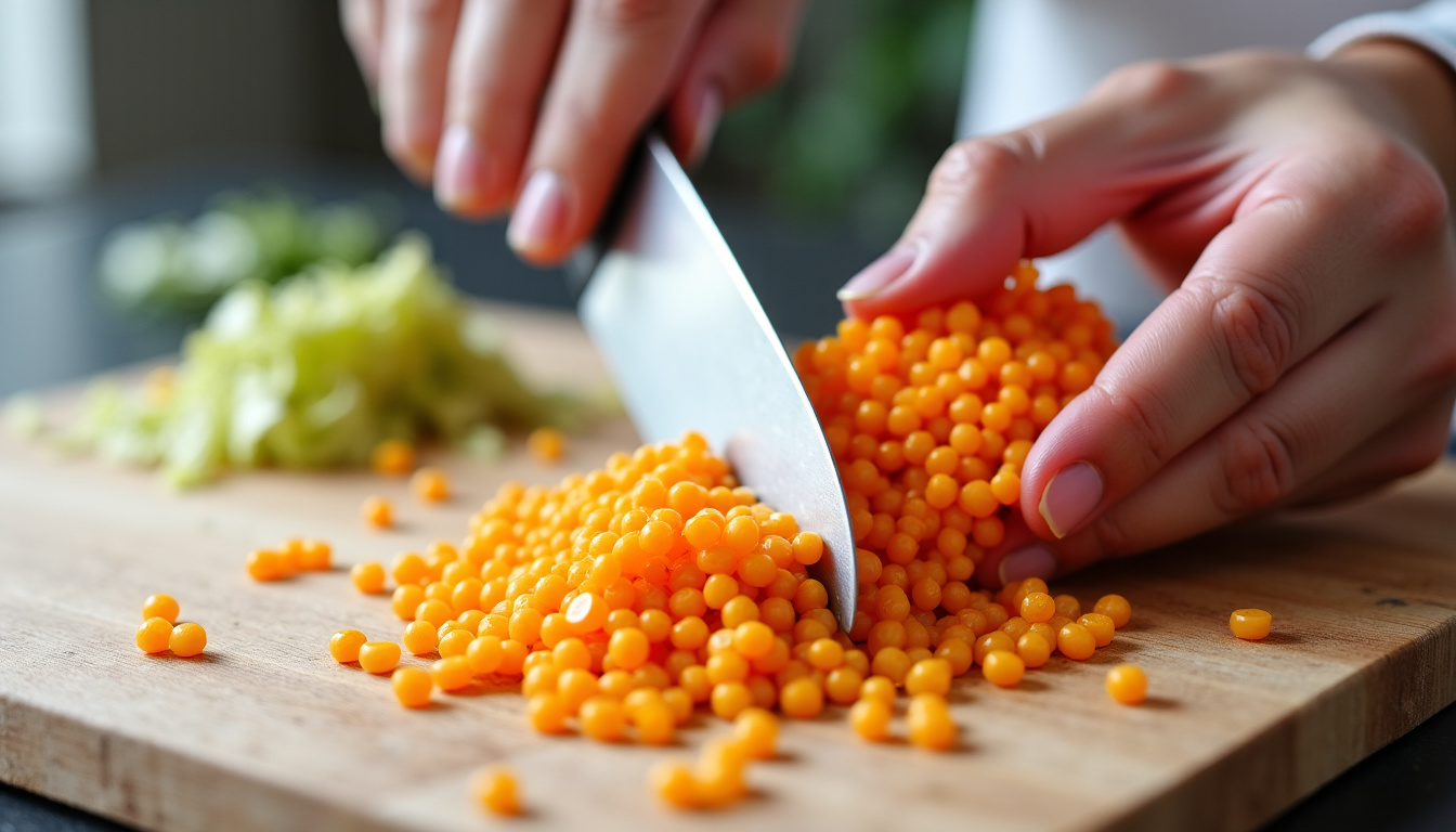 Clémentines utilisées dans une préparation culinaire, avec épluchage et découpage