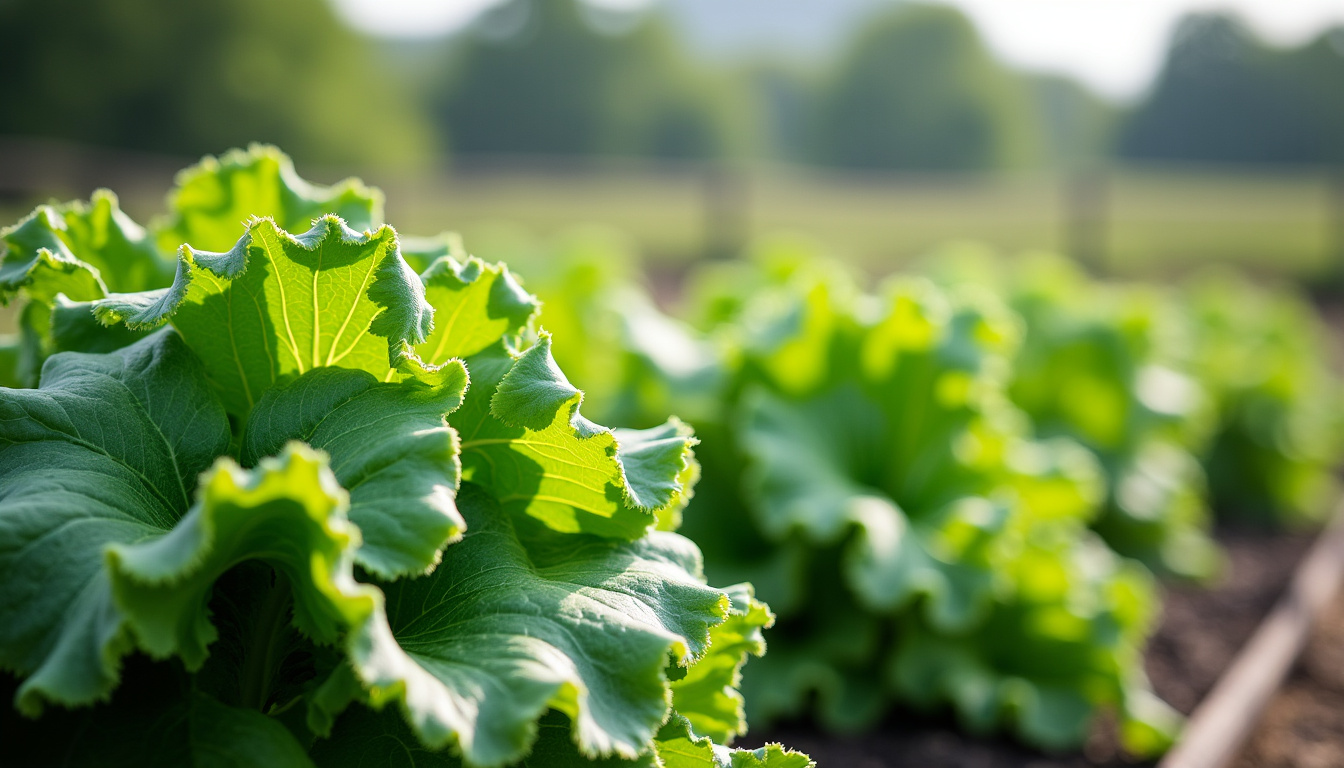 Culture de salades et légumes feuilles sous serre en septembre