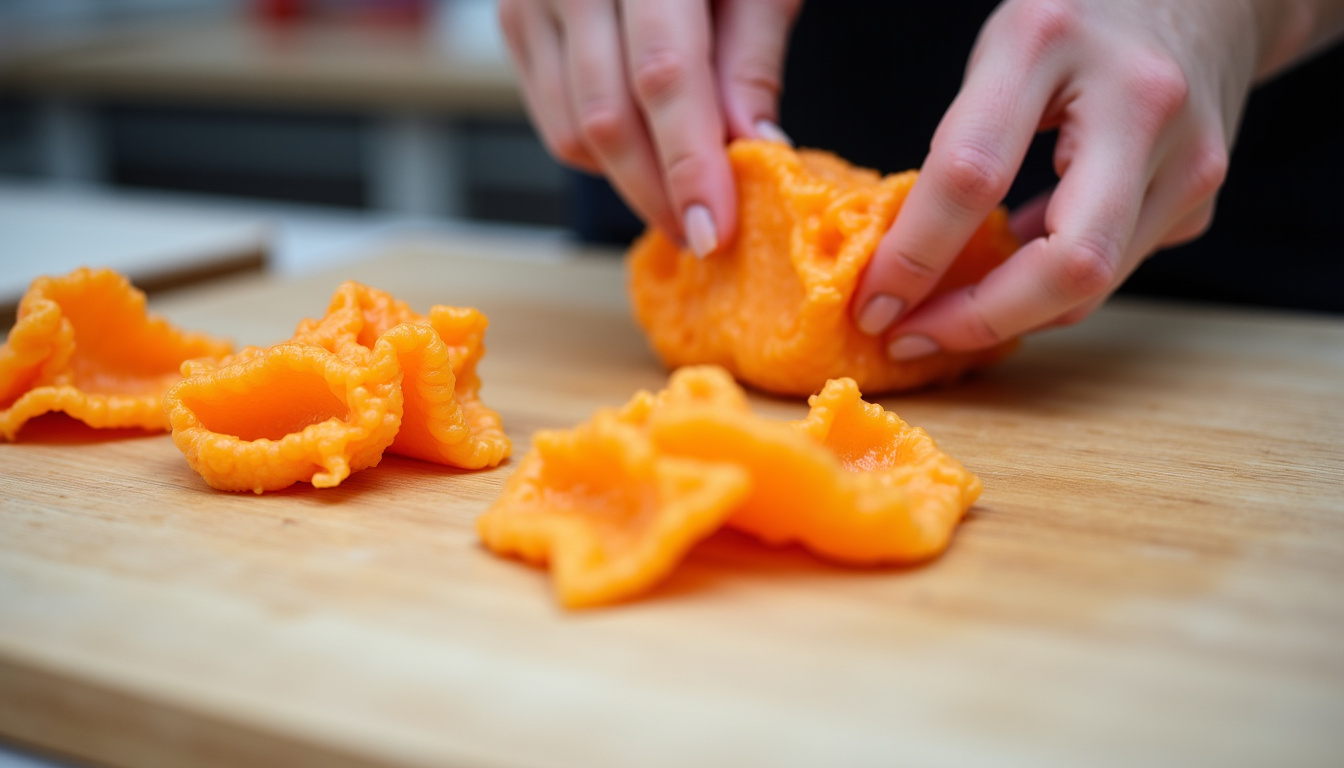 Préparation de topinambour dans une cuisine, épluchage et découpe