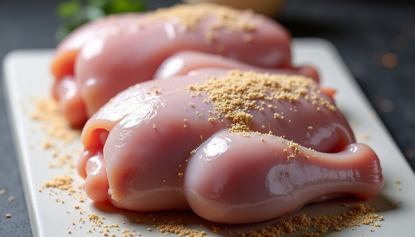 Préparation des pilons de poulet avant marinage: nettoyage, séchage et assaisonnement initial