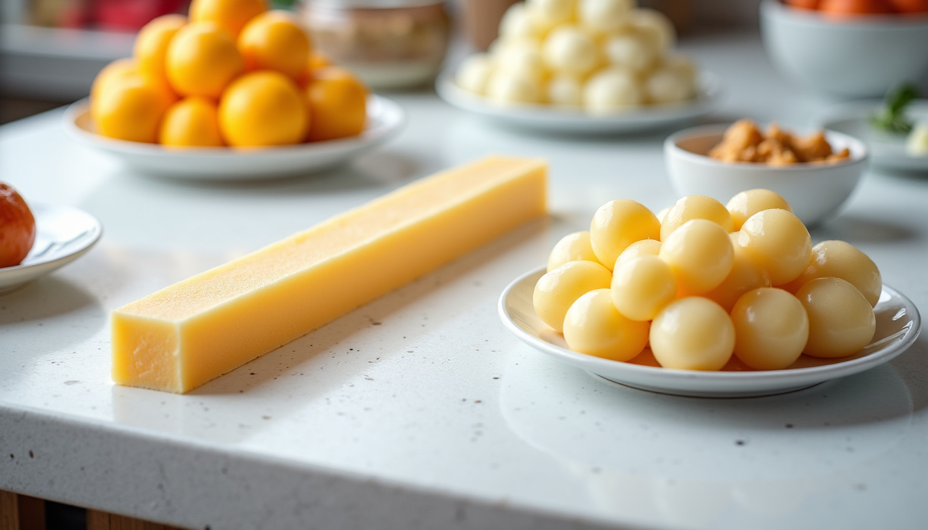 Rayon de supermarché avec des mangues Kent bien alignées