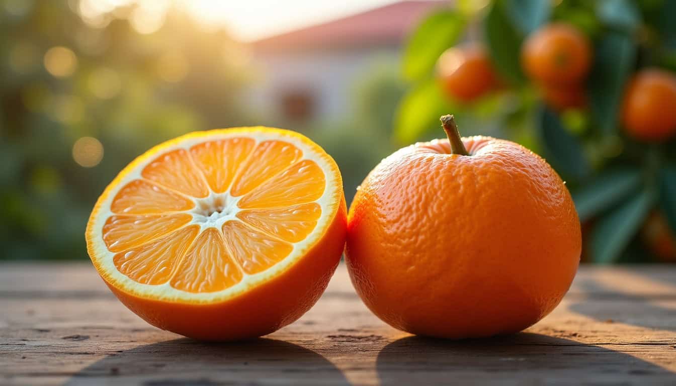 Comparaison visuelle des variétés New-Hall et Lane Late d