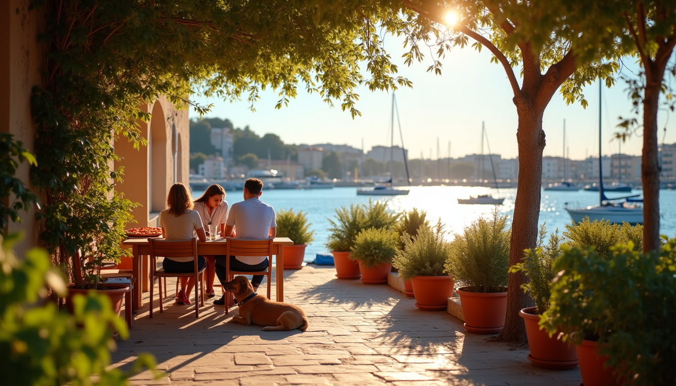 Le restaurant Le Marsico à Hyères avec chiens autorisés en terrasse