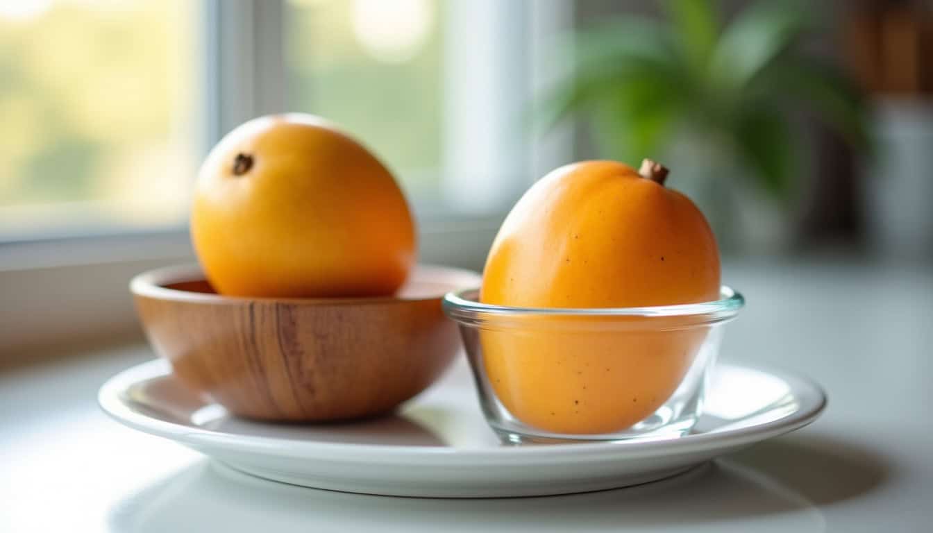 Mangues Kent conservées à température ambiante et au réfrigérateur