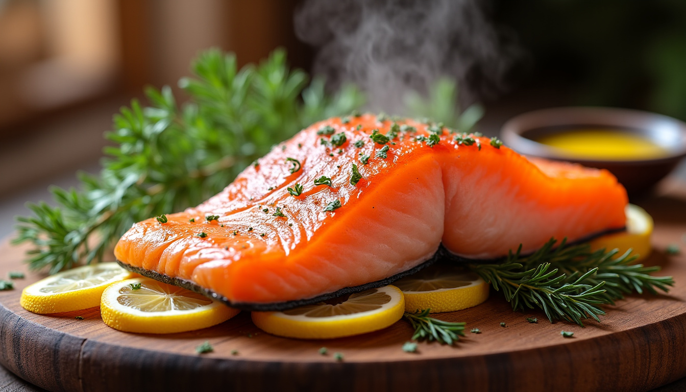 Pavés de saumon cuit à l