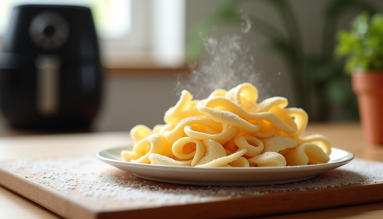 Préparation des bugnes avant cuisson dans l