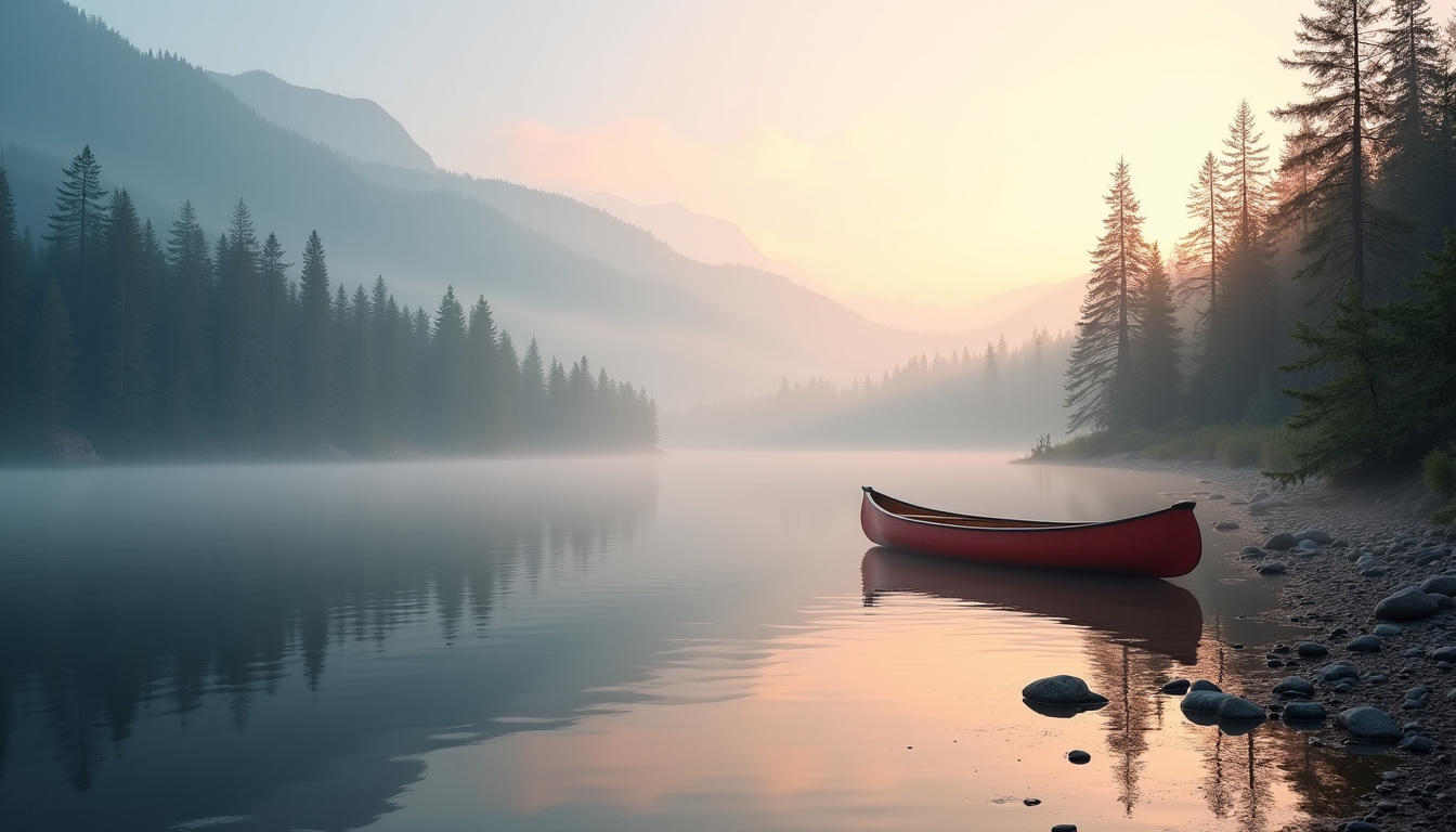 Paysage apaisant illustrant l