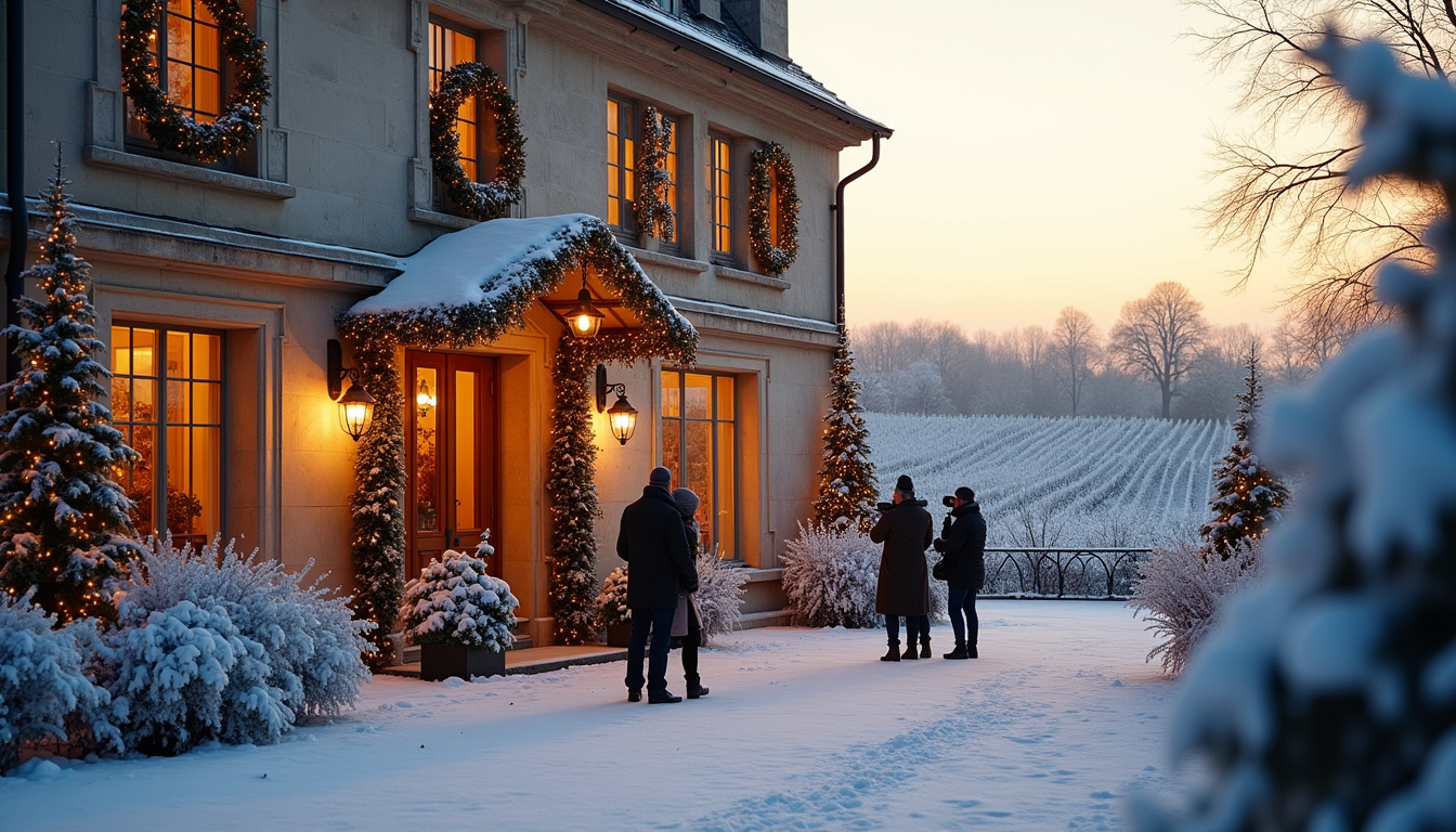 Extérieur du château Comtesse Lafond à Épernay, lieu principal de tournage de Champagne Problems