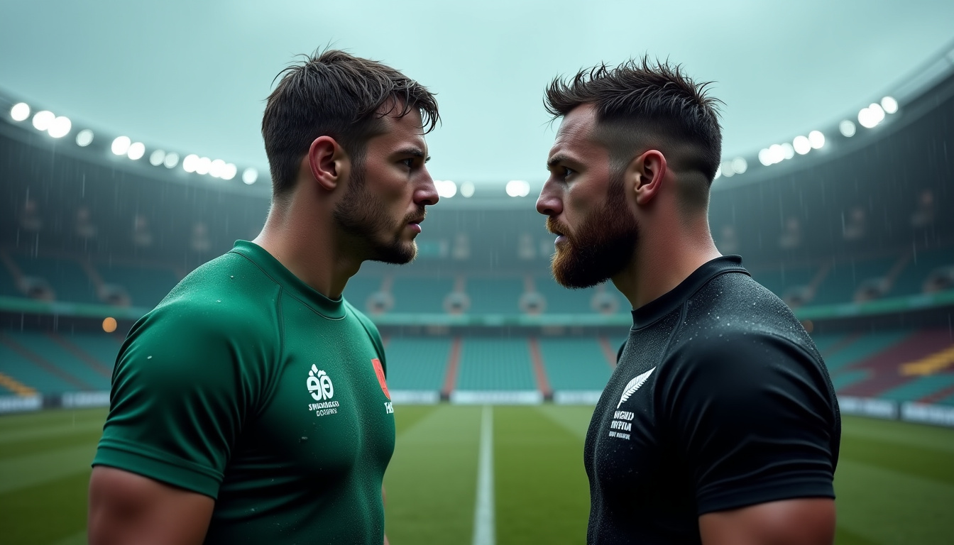 Joueurs irlandais et néo-zélandais s