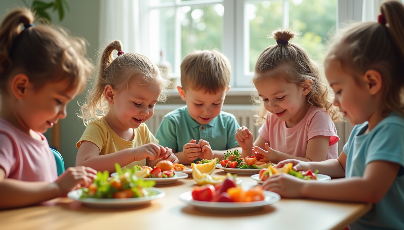 Atelier de découverte sensorielle dans une classe d’école primaire pendant la Semaine du Goût