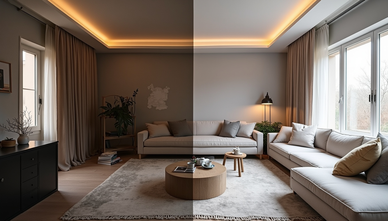 Comparaison avant et après un aménagement réalisé avec MaisonLuminea.fr