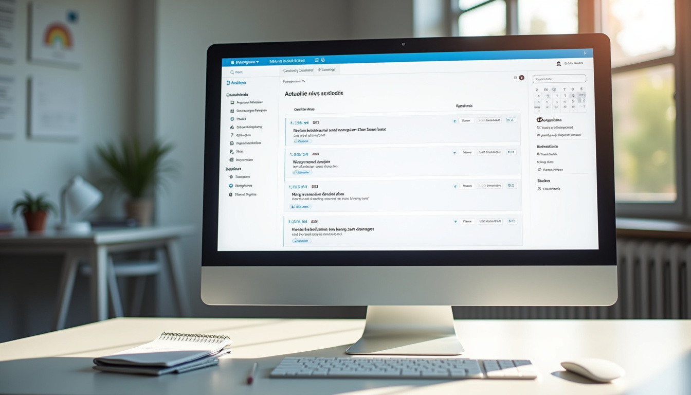 Interface du site edmond-labbe.fr présentant les actualités du lycée