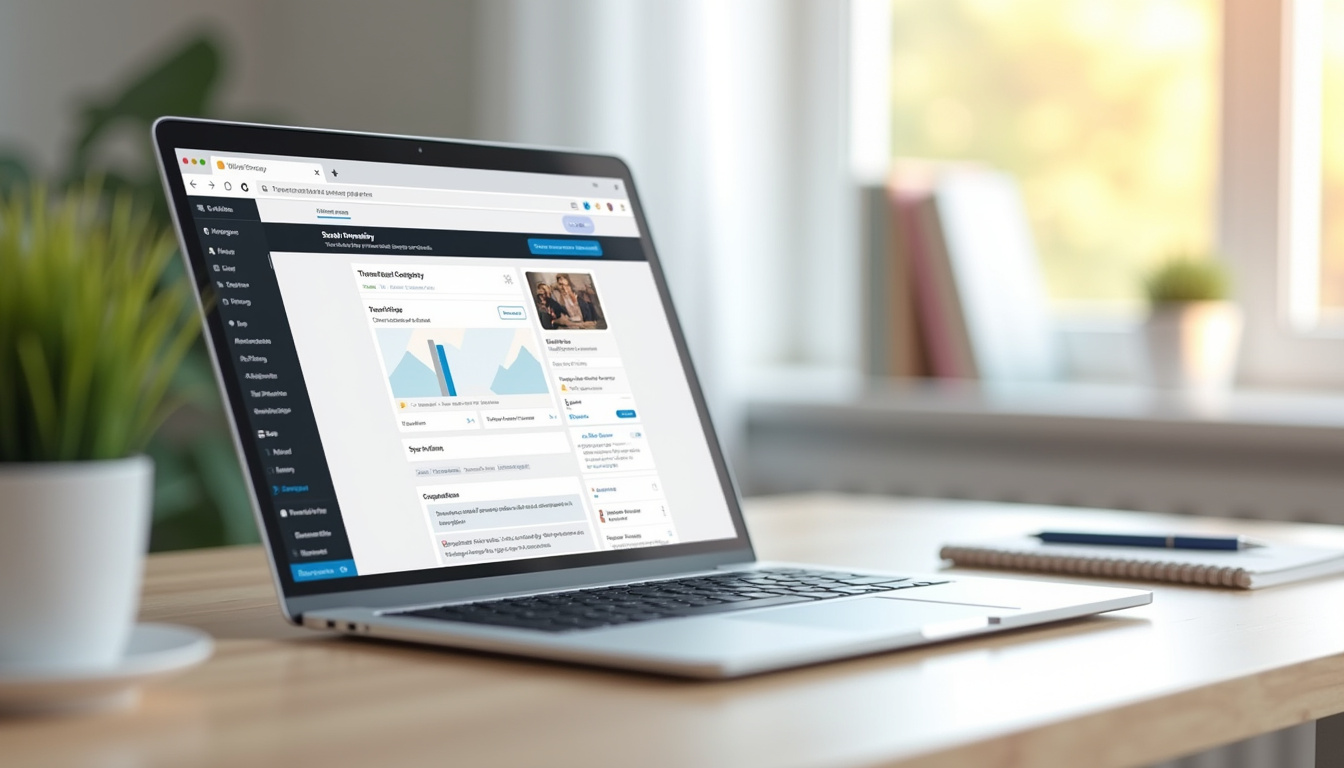 Création d’un site internet sur WordPress par Mademoiselle Web, interface de personnalisation en cours