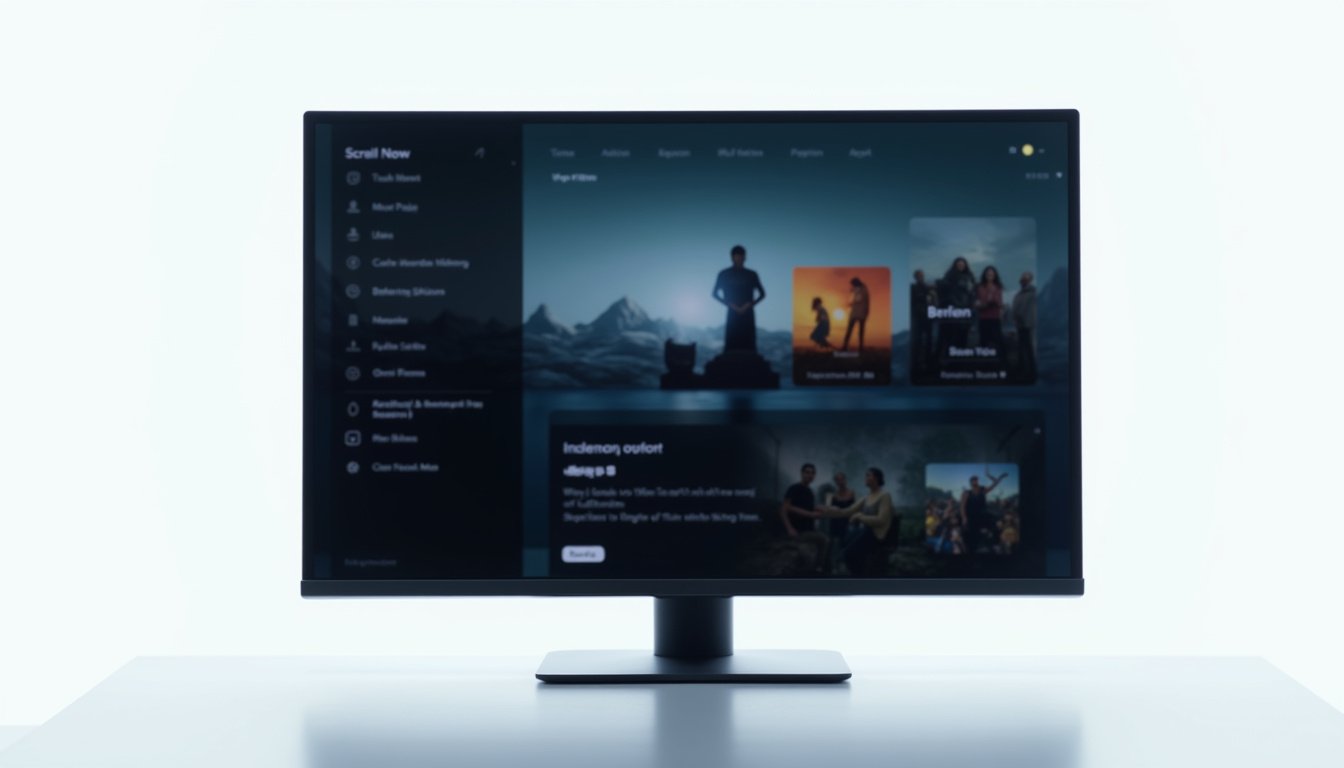 Interface sombre de French Stream avec menu horizontal et affiches de films