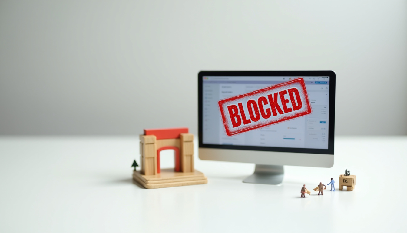 Représentation visuelle du blocage de French Stream par l'ARCOM et les FAI français